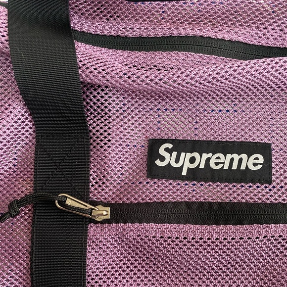 😈💜 Authentic SS16 Supreme Mesh Pastel Purple Duffle Bag 💜😈 - Picture 3 of 15